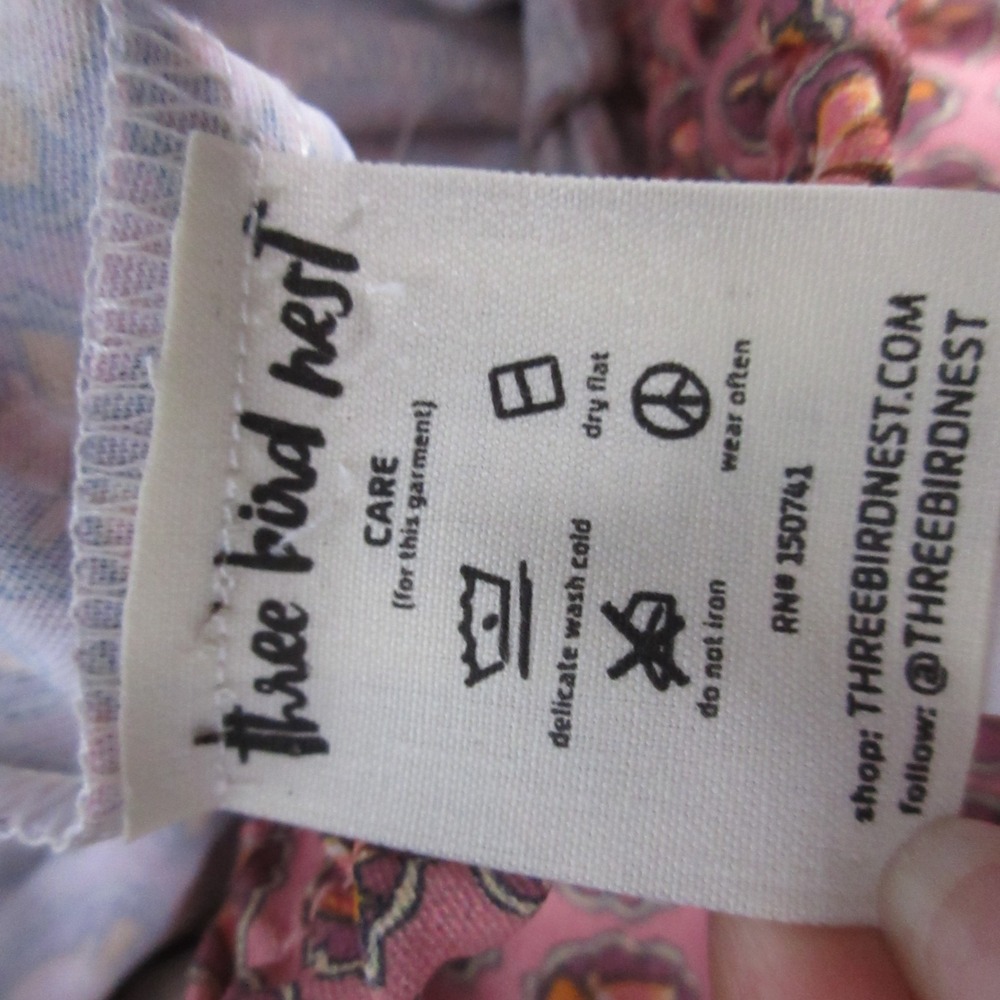 Three Bird Nest Pink and Brown Wide Leg Pants - Picture 11 of 14